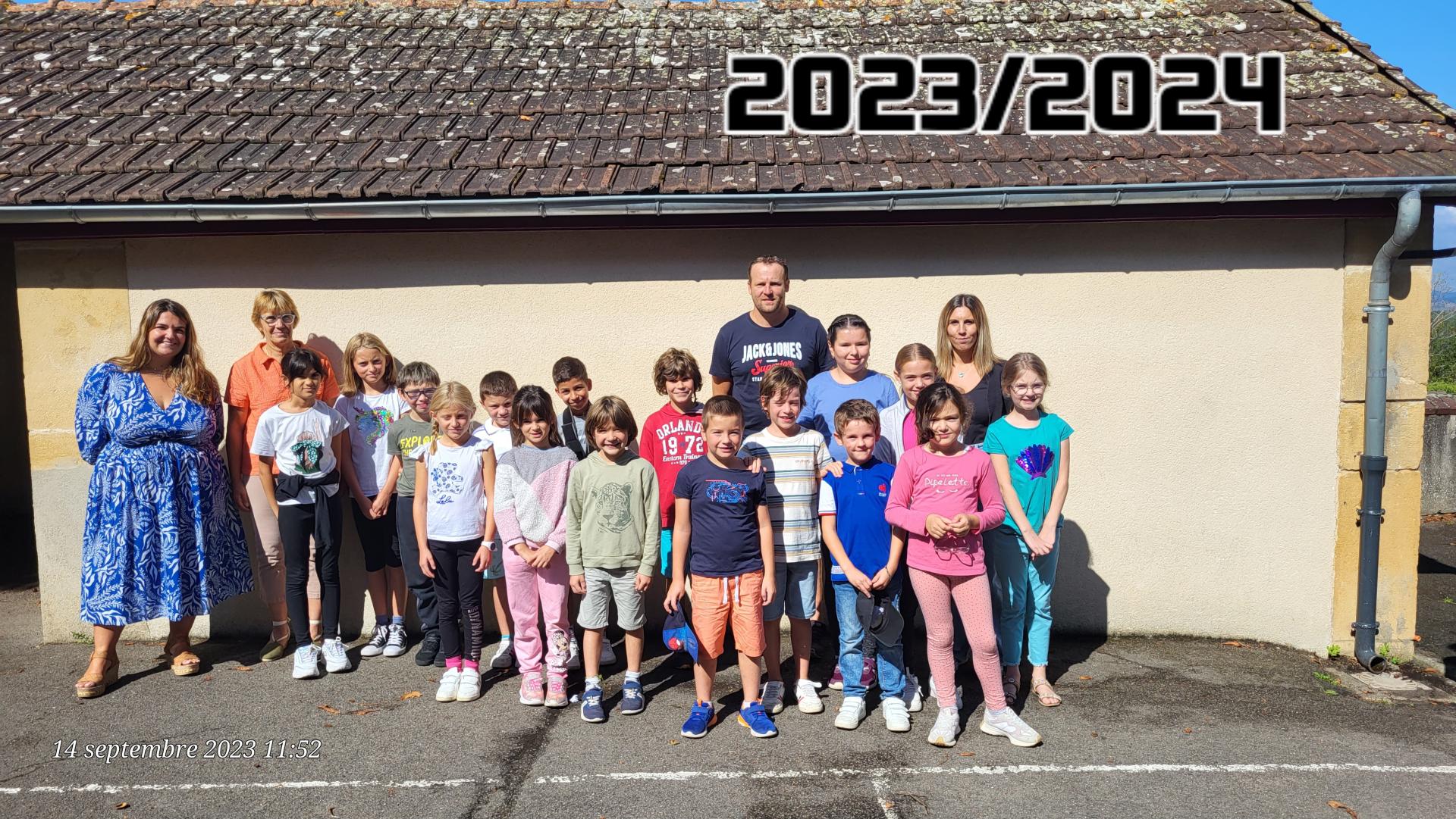 Rentrée 2023/2024